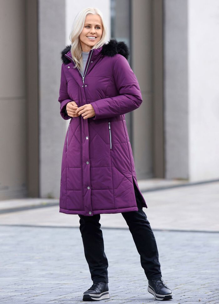 Jas met rits aan de zijkanten 