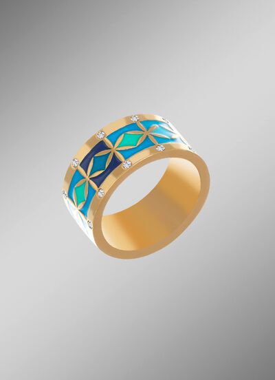 Damesring gemaakt van hoogwaardig roestvrij staal 