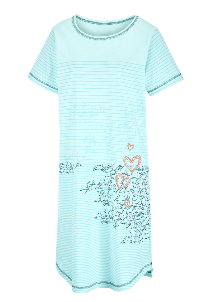 Nachthemd, knielang en korte mouwen 