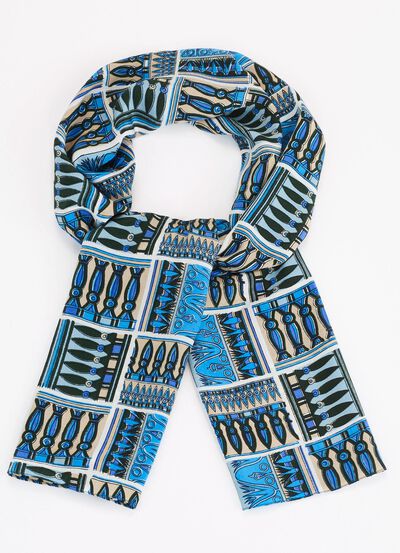 Sjaal met fantasiemotief 