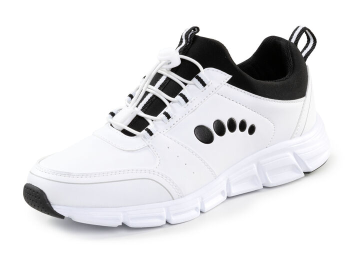 ELENA EDEN, stijlvolle damessneakers, met uitneembaar voetbed WEISS-SCHWARZ