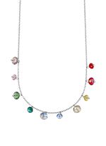 Ketting met kleurrijke Swarovski&reg; kristallen 