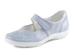 Waldläufer pantoffels met luchtige perforaties BLEU