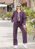 Broek met elastische tailleband 