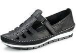 Gemini mocassinpantoffels in een zomers design ZWART