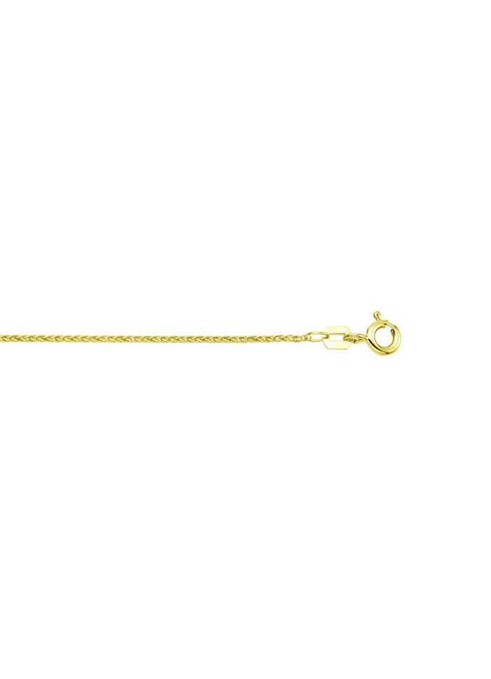 Gouden gevlochten ketting 
