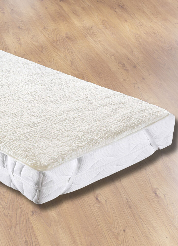 Matrastopper met Sherpa-teddypluche voor gezellige, warme nachten 