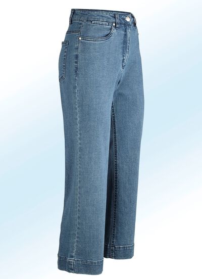 Jeans culottes in 5-pocket model 