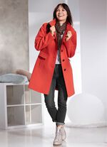 Korte jas met naadzakken 