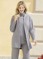 Overhemdjasje in een casual model GRIJS GEMÊLEERD