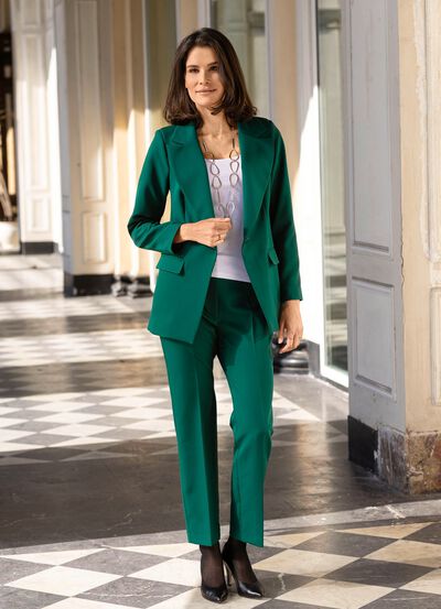 Broekpak met reverskraag 