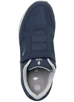 Slippers gemaakt van nubuck en textielmateriaal MARINE