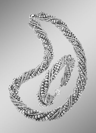 Prachtig sprankelende 2-delige sieradenset 