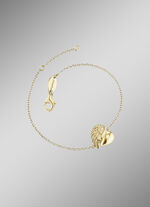 Armband 'Hartvleugel', verguld 