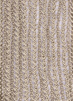 Trui van elegant, glanzend lintgaren ZANDBEIGE