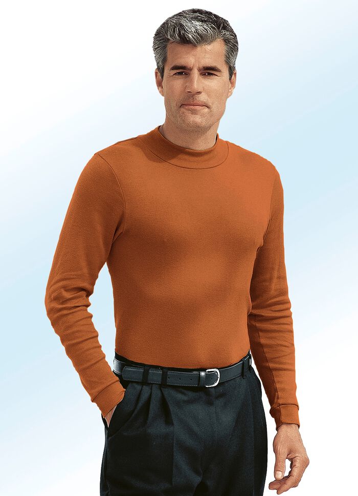 Comfortabel overhemd in 10 kleuren COGNAC