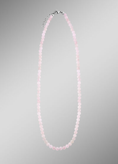 Ketting met echte rozenkwarts 