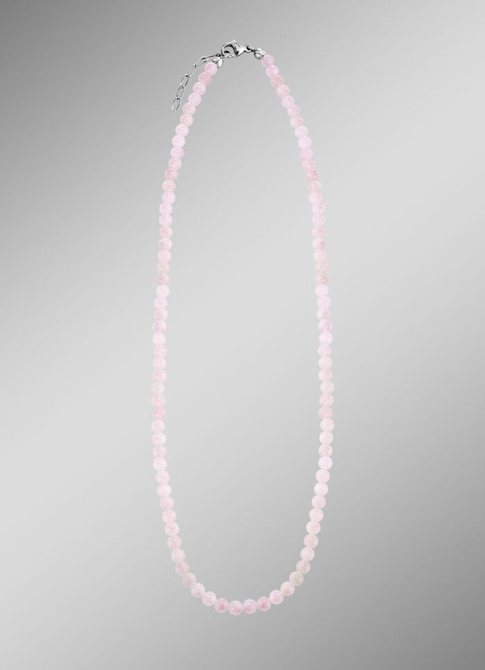Ketting met echte rozenkwarts 