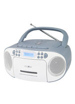 CD Boombox DAB+ WEISS-BLAU