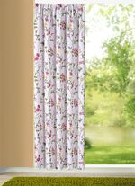 Prachtig overgordijn met universele railband 