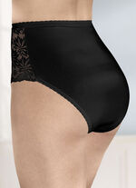 Vierpack slips met elastische kanten bloemenprint 