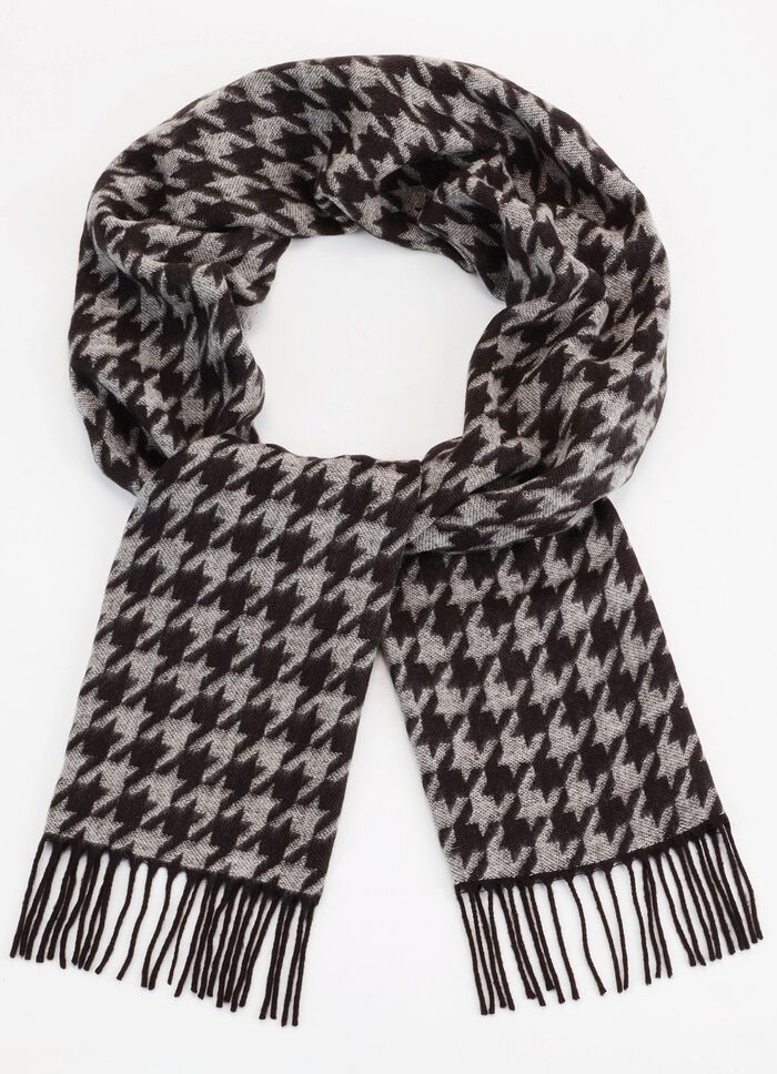 Sjaal met pied-de-poulemotief 