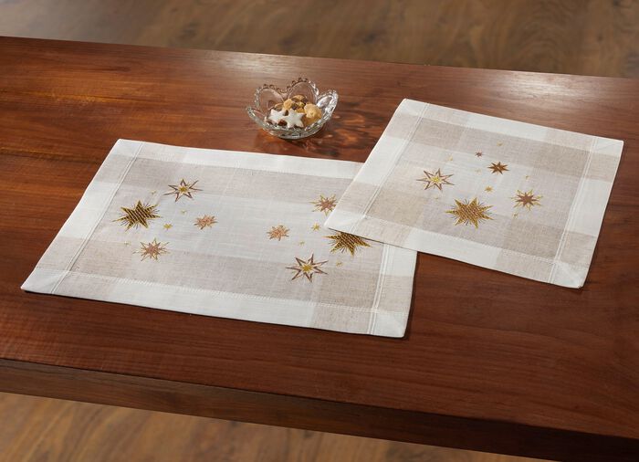 Tafel- en kamerdecoratie met sterdesign 