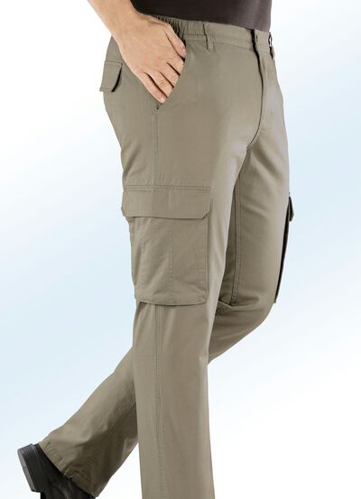 Thermobroek met cargozakken in 4 kleuren 