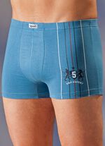 Set van vier broeken, effen, motiefprint 