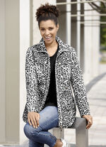 Jas met trendy roofdierbont-design 
