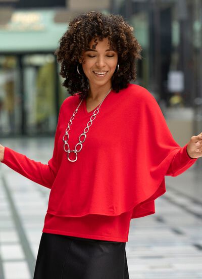 Pullover in 2-laags-look 