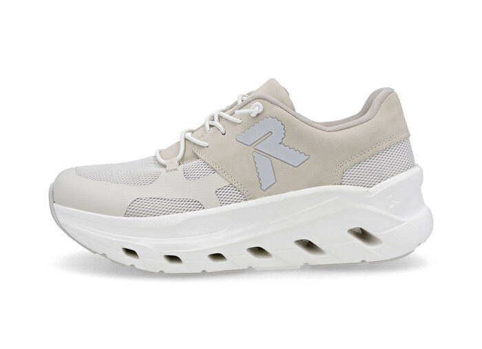 Rieker, sportieve damessneakers, breedte G, met uitneembaar voetbed HELLBEIGE