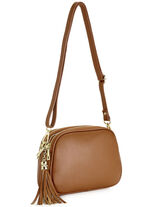 Laurina, tas, dames, met afneembare schouderband COGNAC