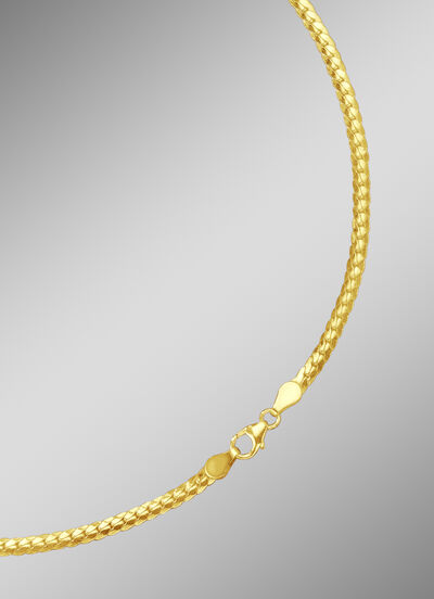 Brede kinketting met karabijnsluiting 