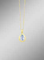 Prachtige druppelvormige hanger met ankerketting 