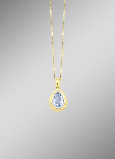 Prachtige druppelvormige hanger met ankerketting 
