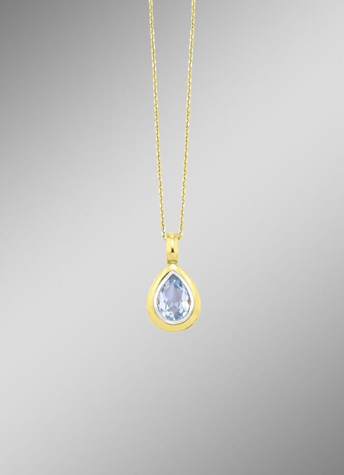 Prachtige druppelvormige hanger met ankerketting 