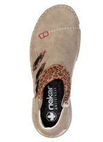 Rieker, trendy dameslaarzen, winterschoenen, met rits TAUPE-BRUIN