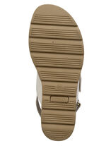 ELENA EDEN sandalen van fijn nubuckleer ECRU