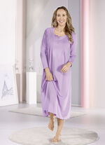 Nachthemd, enkellang en met gebogen zoom 