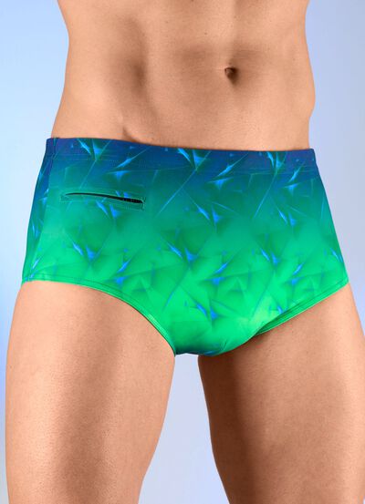 Zwemshorts in hogere slips 