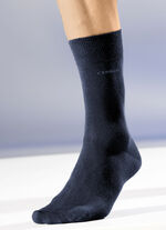 Zespak sokken met een dubbele comfortabele tailleband 3X ANTHRAZIT MELIERT, 3X UNI MARINE