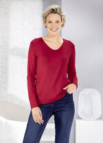 Makkelijk te combineren shirt in 3 kleuren ROOD
