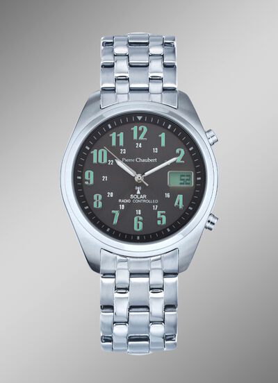 Pierre Chaubert radiogestuurd herenhorloge op zonne-energie 