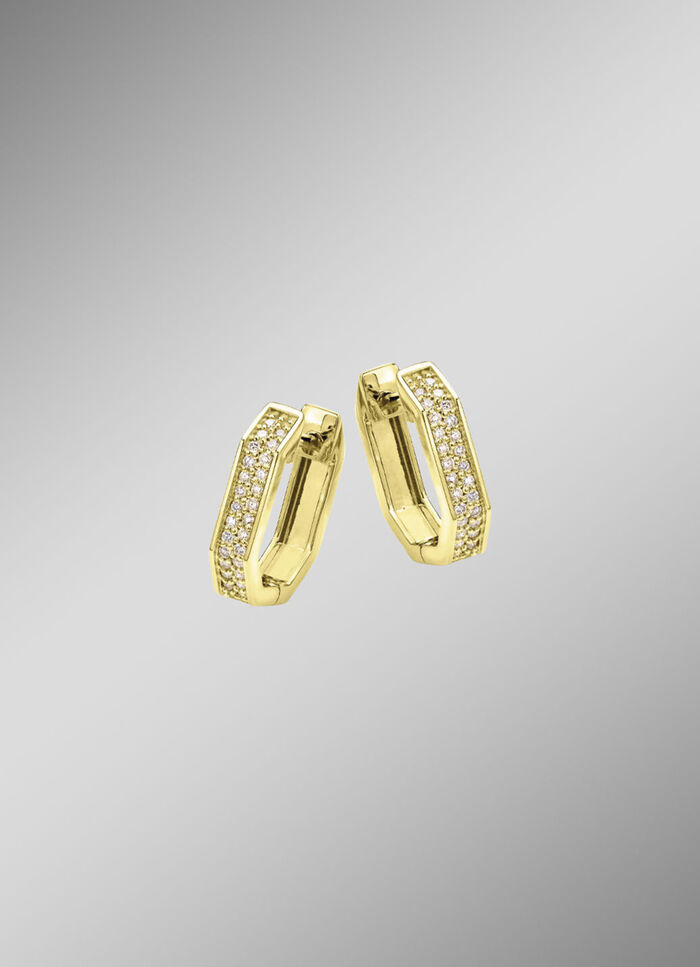 Elegante creolen met diamanten