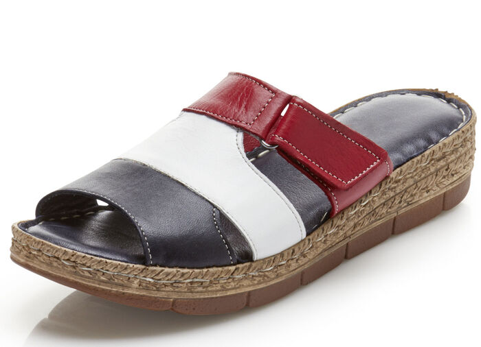 Andrea Conti muiltjes van nappaleer BLAUW-WIT-ROOD