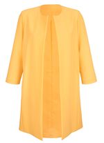 Lange blazer met zakken GEEL