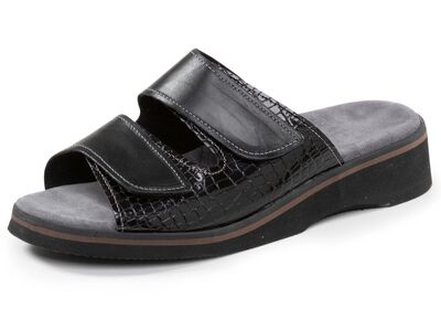 Comfortabele damesmuiltjes, breedte K, met klittenbandsluiting 