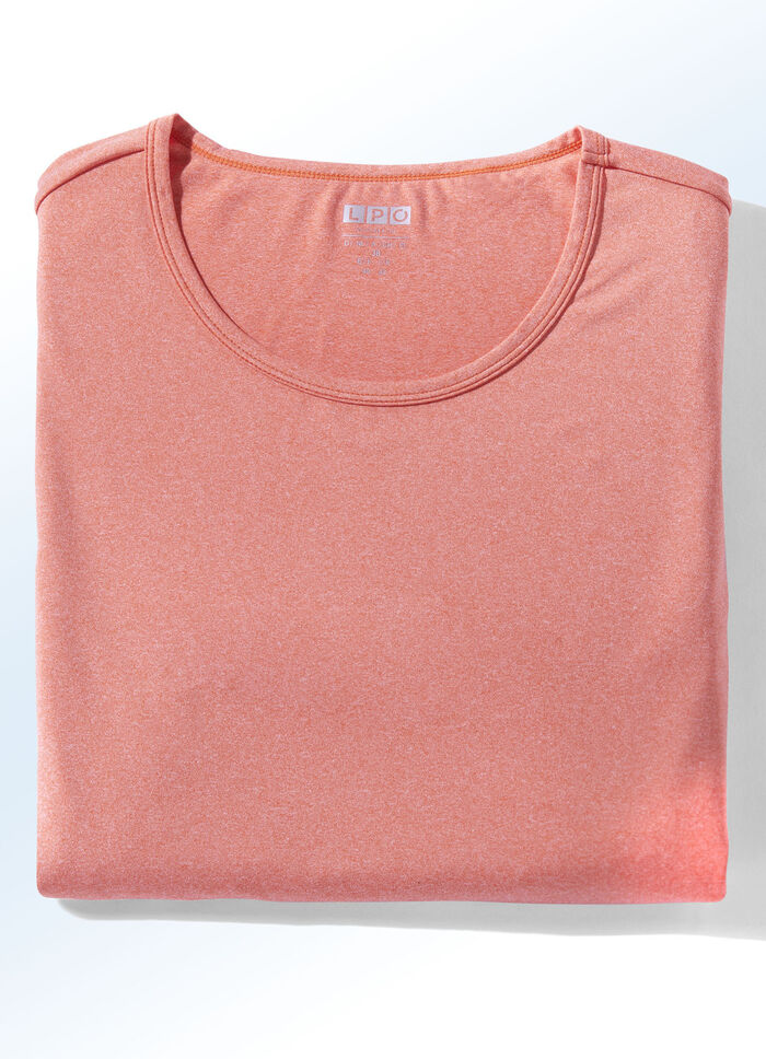 Gemêleerd functioneel shirt van “LPO” in 3 kleuren ABRIKOOS