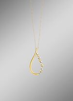 Elegante druppelhanger met synthetische zirkonia 